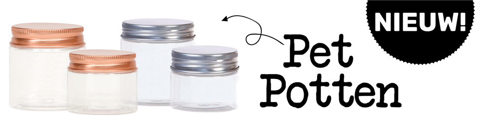 Plastic PET potten - voor vele doeleinde